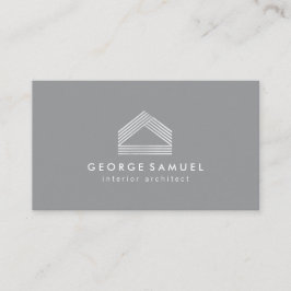 Cartão De Visita Modern Home Design Custom Abstract Logo 