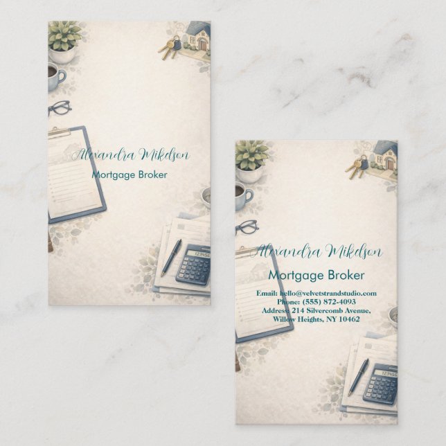 Cartão De Visita Modern Insurance Advisor Professional  (Frente/Verso)