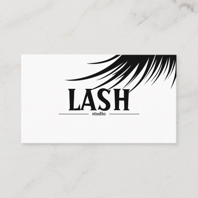 Cartão de Visita Modern Lashes & Brows (Frente)