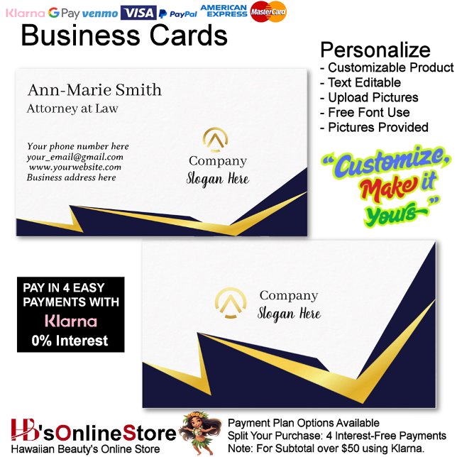 Cartão De Visita Modern Minimalist Company Orange Yellow Black  (Modern Minimalist Company Orange Yellow Black Logo Business Cards.)