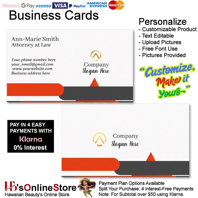 Cartão De Visita Modern Minimalist Company Red Black White Logo (Modern Minimalist Company Red Black White Logo Business Card.)