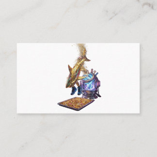 Cartão De Visita Modern Minimalist Luxury Cyber Shark - Neon Aesthe