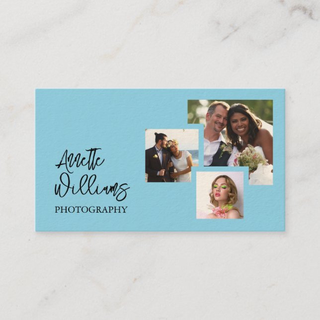 Cartão De Visita Modern minimalist photos photography  (Frente)