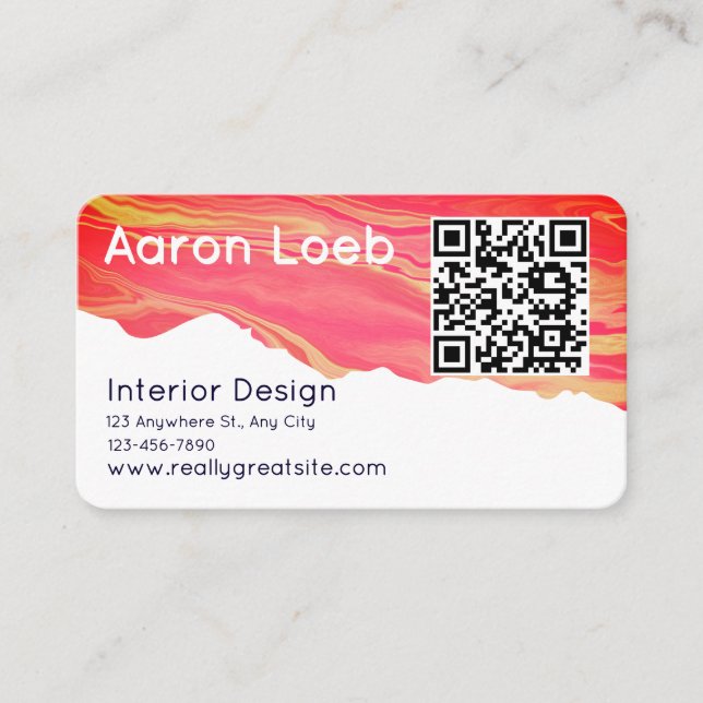 Cartão De Visita Modern Minimalist Professional Business Card (Frente)