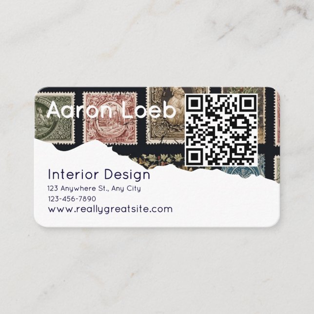 Cartão De Visita Modern Minimalist Professional Business Card (Frente)