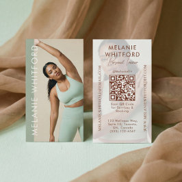 Cartão De Visita Modern Personal Trainer Fitness Influencer Photo