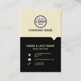 Cartão De Visita Modern Professional 2 cores adicione seu logotipo