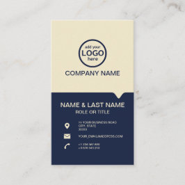 Cartão De Visita Modern Professional 2 cores adicione seu logotipo