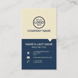 Cartão De Visita Modern Professional 2 cores adicione seu logotipo