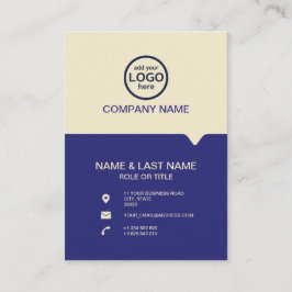 Cartão De Visita Modern Professional 2 cores adicione seu logotipo