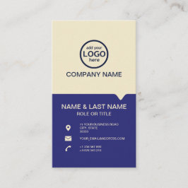 Cartão De Visita Modern Professional 2 cores adicione seu logotipo