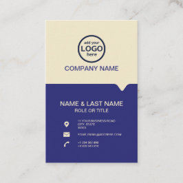 Cartão De Visita Modern Professional 2 cores adicione seu logotipo