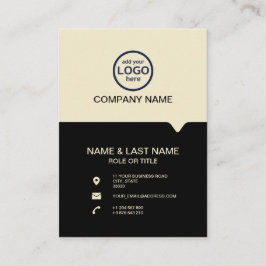 Cartão De Visita Modern Professional 2 cores adicione seu logotipo