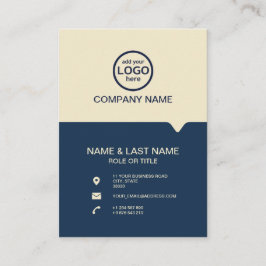 Cartão De Visita Modern Professional 2 cores adicione seu logotipo