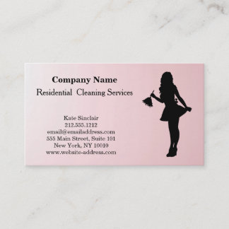 Cartão De Visita Modern Professional Cleaning Service Business Card