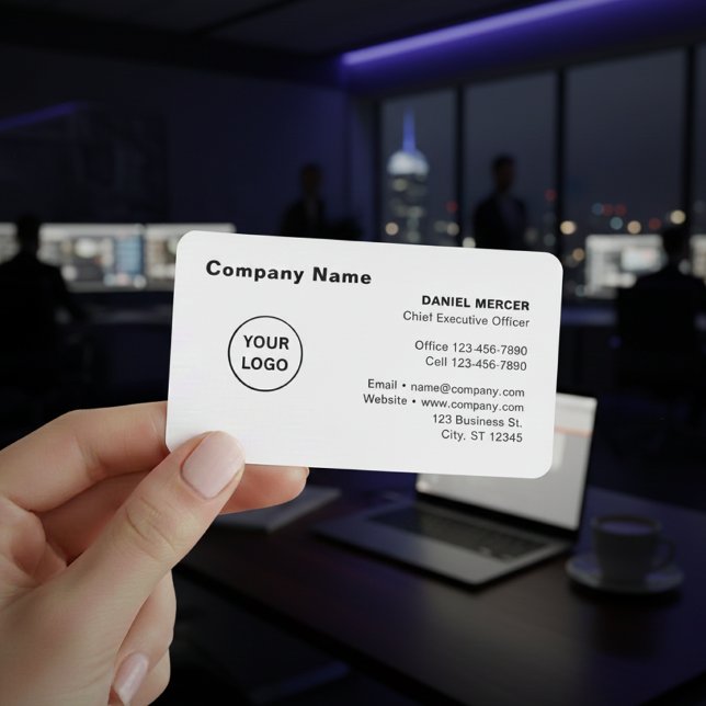 Cartão De Visita Modern Professional Logo Design (Criador carregado)