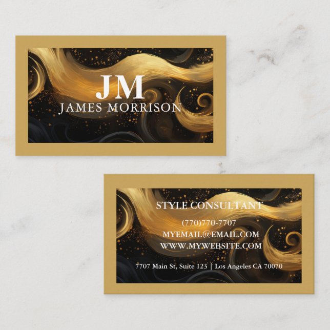 Cartão De Visita Modern Professional Minimalist Executive Generic (Frente/Verso)