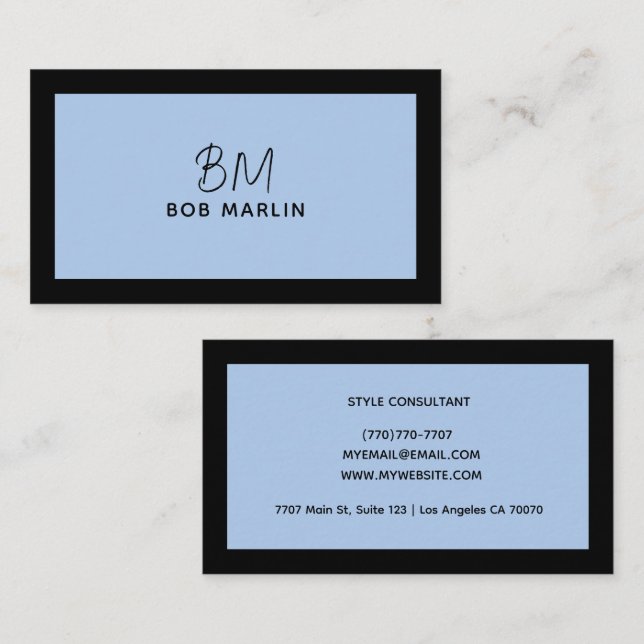 Cartão De Visita Modern Professional Minimalist Executive Generic (Frente/Verso)