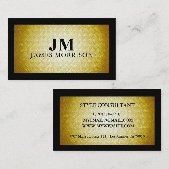 Cartão De Visita Modern Professional Minimalist Executive Generic (Frente/Verso)