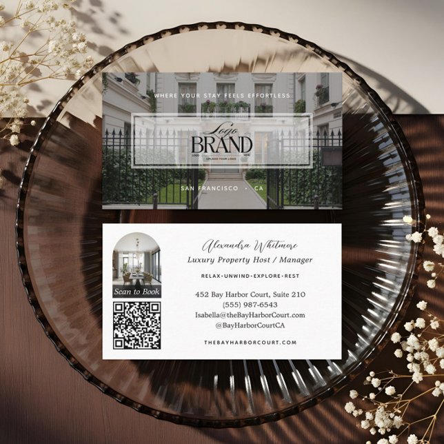 Cartão De Visita Modern Professional Photo Rental Property Logo (Modern Professional Photo Rental Property Logo Business Card)