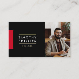 Cartão De Visita Modern Real Estate Agent Business Card 