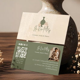 Cartão De Visita Modern Rustic Minimal Handmade Pottery Ceramic