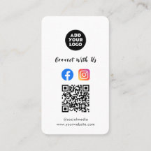 Modern Social Media QR Code | Instagram Facebook