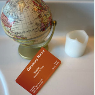 Cartão De Visita Modern Terracotta | Design profissional minimalist