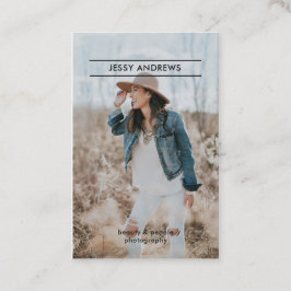 Cartão De Visita Modern Trendy Foto Visitenkarte