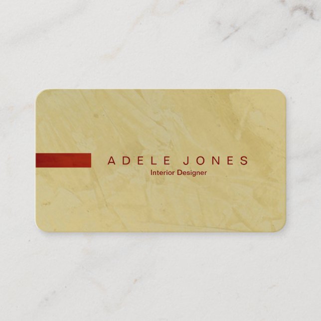 Cartão De Visita Modern Tuscan Sun Business Card (Frente)