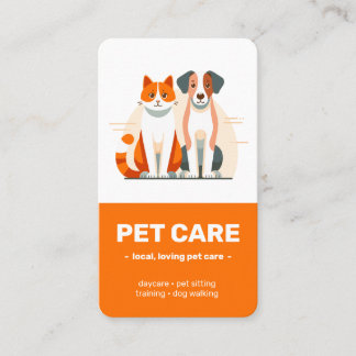 Cartão De Visita Modern Vetor Illustration Pet Care