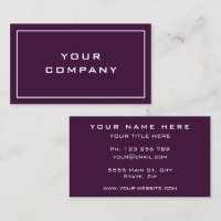Modern Your Colors Business Card - Professional