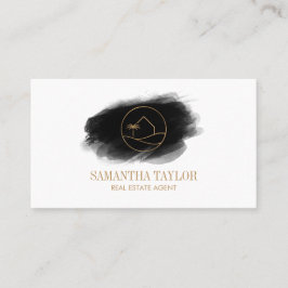 Cartão De Visita Moderna Real Estate Beach House Busine