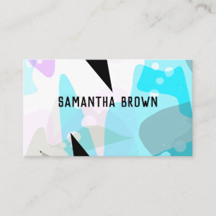 Cartão De Visita moderna trendy abstrato art