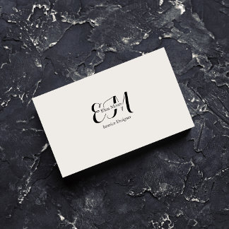 Cartão de visita moderno