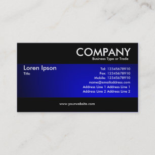 Cartão De Visita Moderno - Azul brilhante