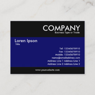 Cartão De Visita Moderno - Azul escuro