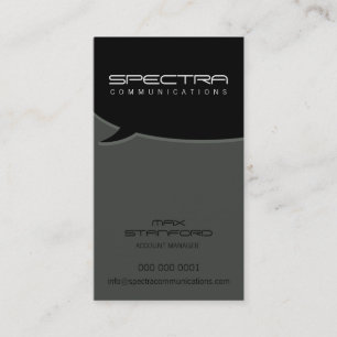 CARTÃO DE VISITA MODERNO:: bolha 4P da conversa