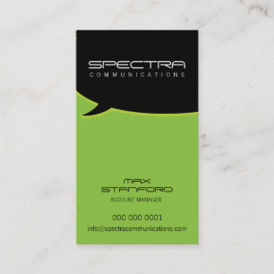 CARTÃO DE VISITA MODERNO:: bolha 9P da conversa