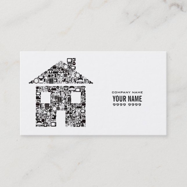 Cartão de visita moderno branco do modelo da (Frente)