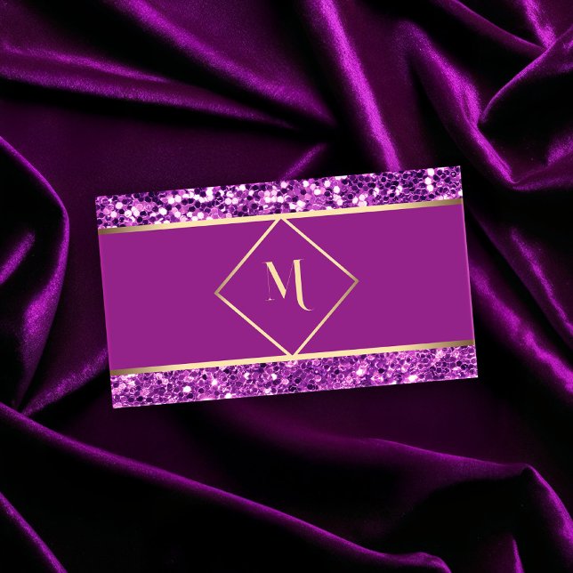 Cartão de visita moderno brilhante Dourado e rosa (Criador carregado)