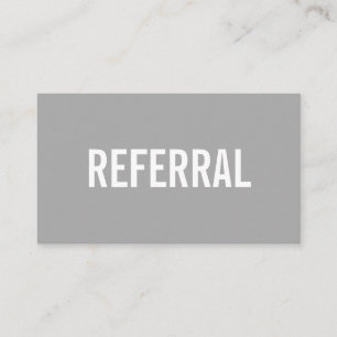 Cartão de visita moderno cinzento da referência