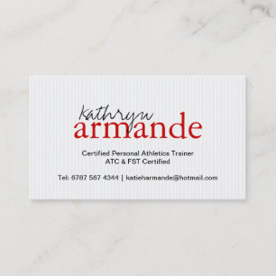 Cartão de visita moderno das listras