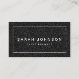 CARTÃO DE VISITA MODERNO DO BRILHO PRETO LEGAL