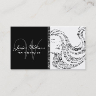 Cartão de visita moderno do cabeleireiro