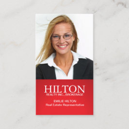 Cartão de visita moderno do corretor de imóveis