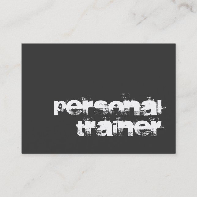 Cartão de visita Moderno do Treinador de Malhações (Frente)