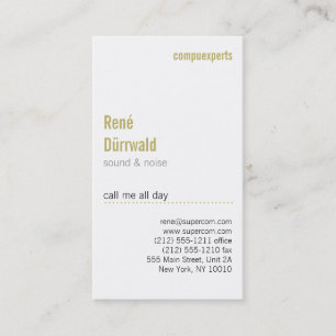 Cartão De Visita Moderno e incomum