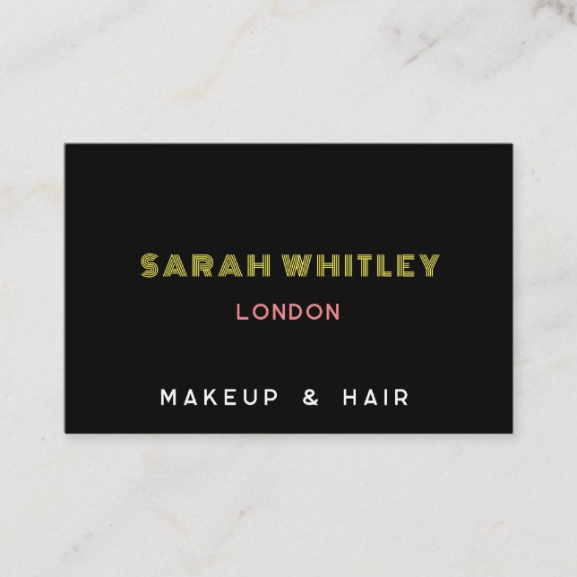 Cartão de visita moderno elegante (Frente)