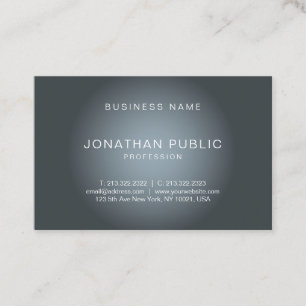 Cartão De Visita Moderno Elegante Design Trendy Professional